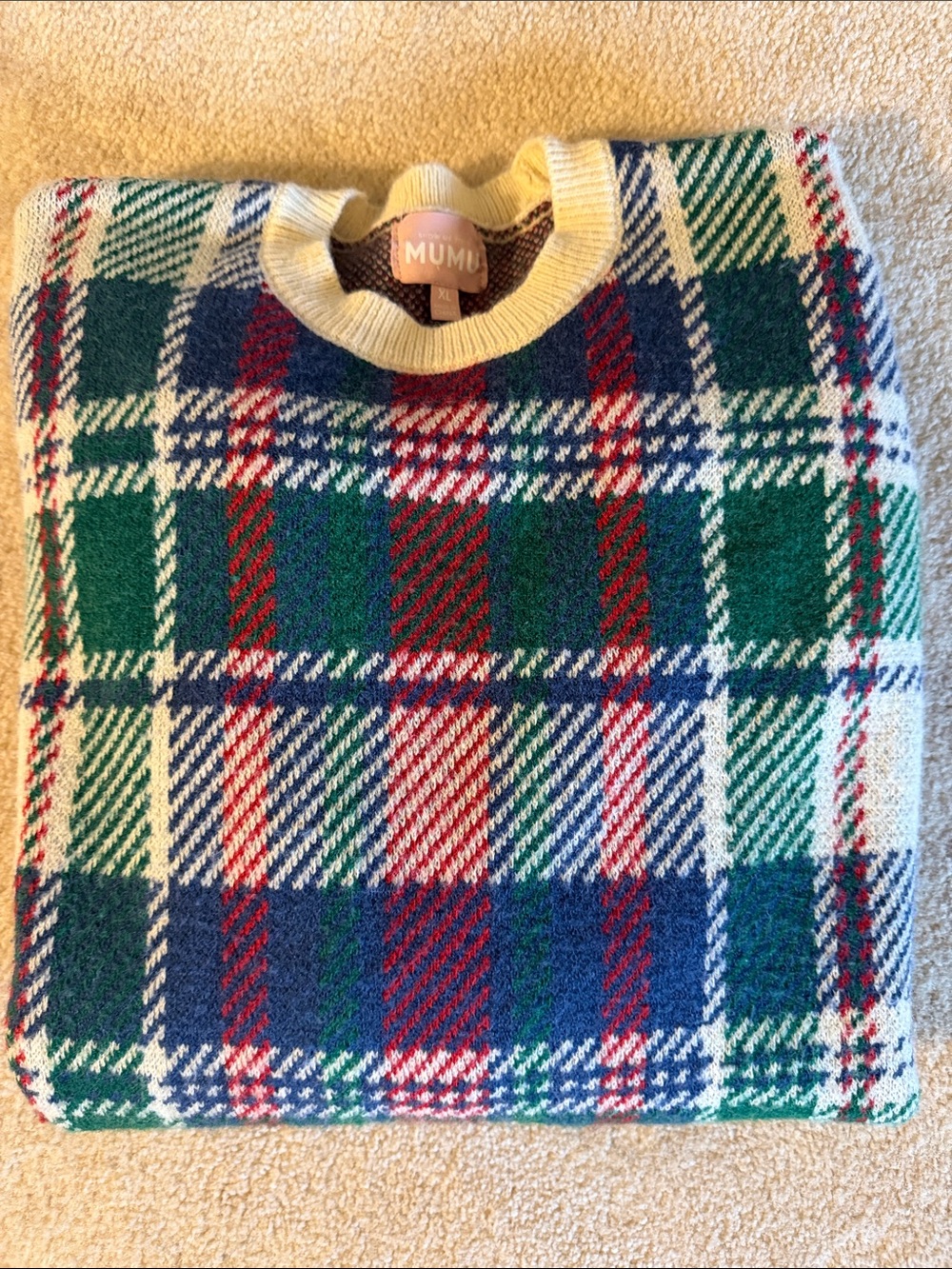 Show Me Your MuMu Plaid Tunic Sweater
